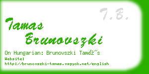 tamas brunovszki business card